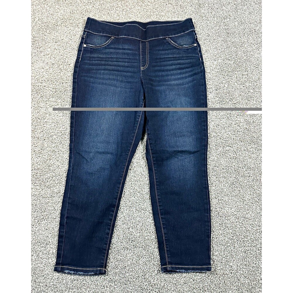 Simply Vera Vera Wang Women's 16 Dark Wash Stretch Skinny Jeans